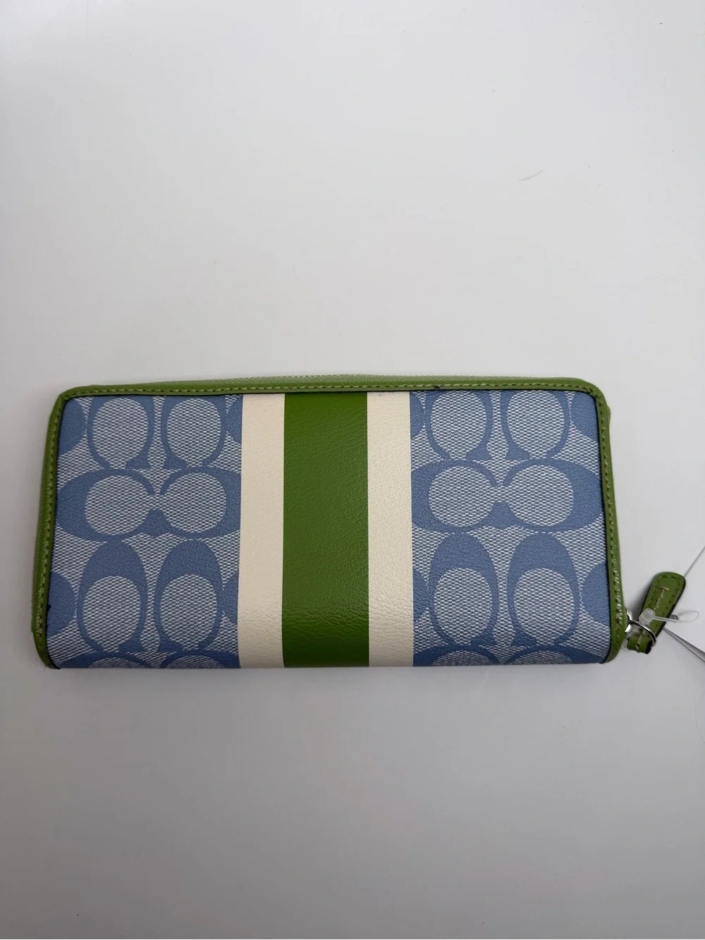 Y2K Coach Blue and Green Wallet